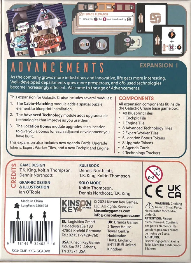 Galactic Cruise: Advancements