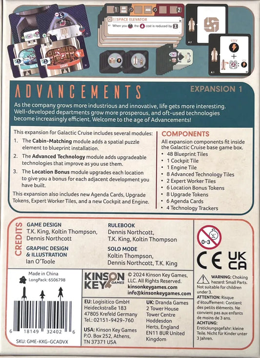 Galactic Cruise: Advancements